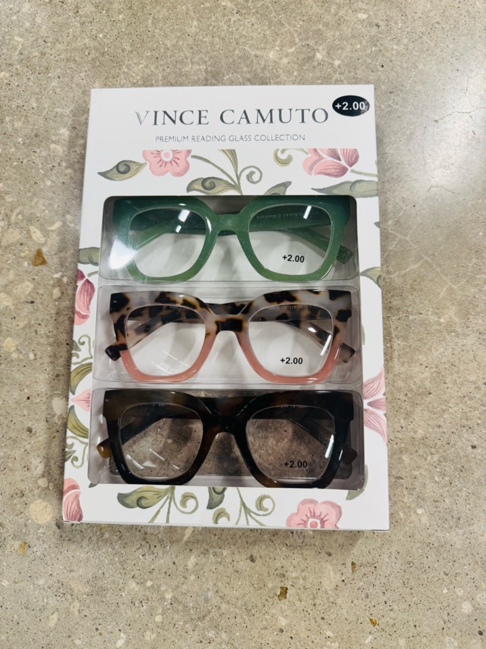 Vince Camuto | Set of 3 Premium Reading Glasses | +2.00